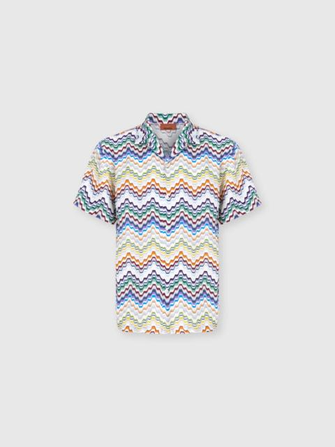 Missoni Short-sleeve viscose bowling shirt