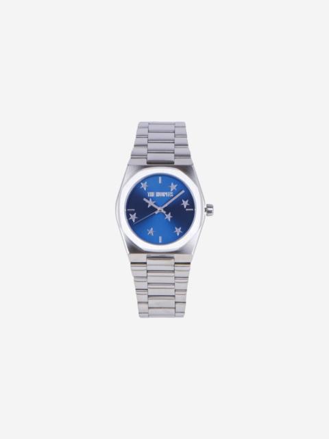 The Kooples WATCH WITH SILVER STARS AND BLUE DIAL