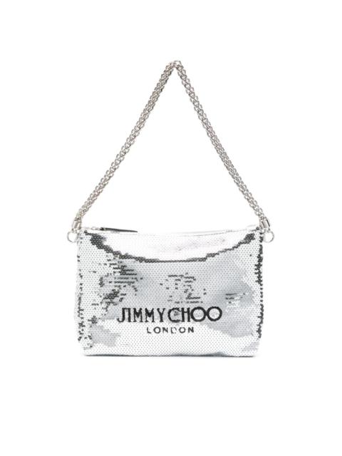 JIMMY CHOO Callie sequinned shoulder bag