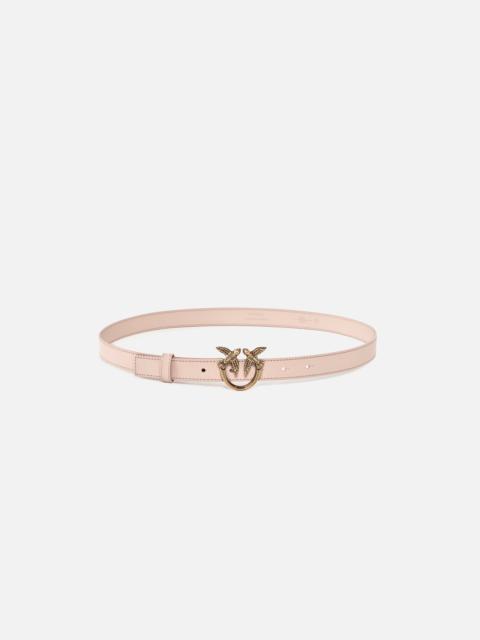 PINKO LOVE BIRDS THIN LEATHER BELT 2CM