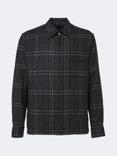 Burberry Burberry Check wool and cashmere jacket