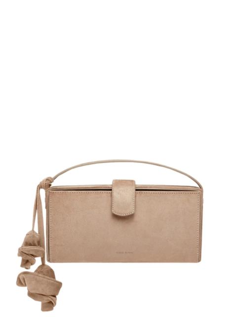 MAGDA BUTRYM APOLONIA BAG IN SUEDE WITH FLOWER CHARM