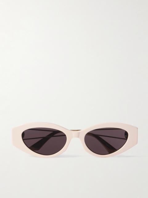Dior 30montaigne B6i Cat-eye Acetate And Gold- And Silver-tone Sunglasses