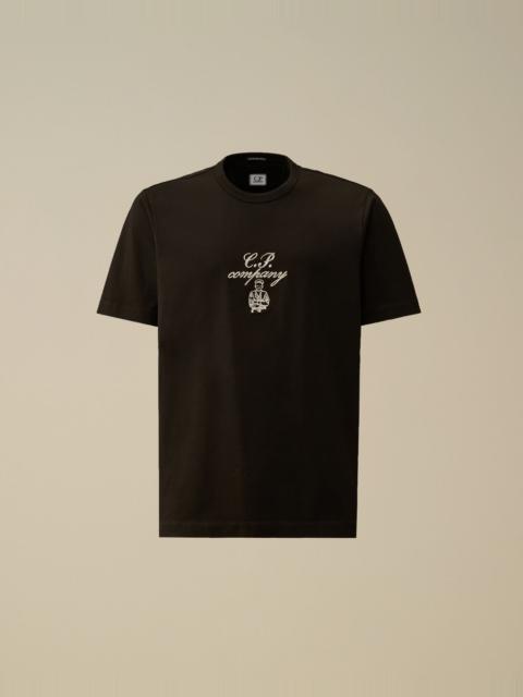 C.P. Company 30/2 Mercerized Jersey Twisted Embroidery T-Shirt