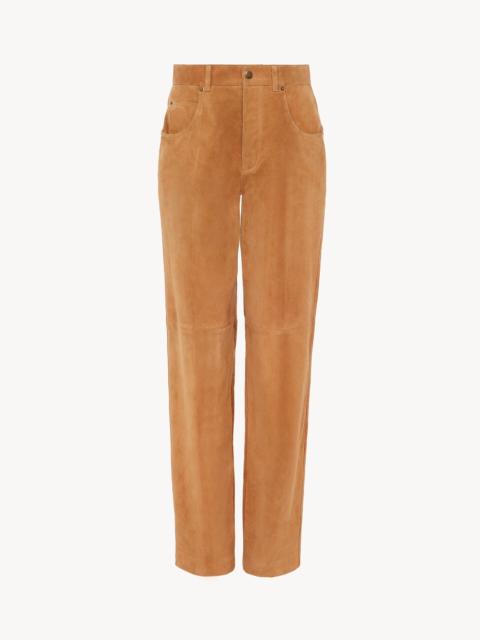 Chloé SKINNY PANTS IN SUEDE LEATHER