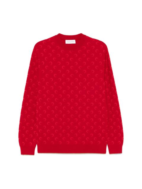 moon-jacquard sweater