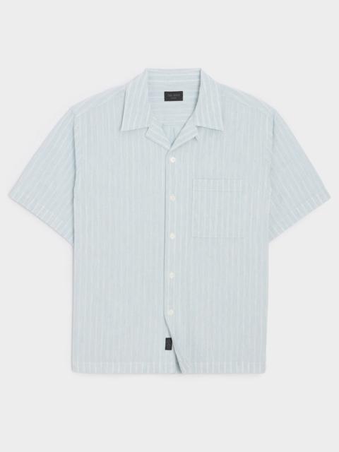 TODD SNYDER Jacquard Indigo Capri Shirt