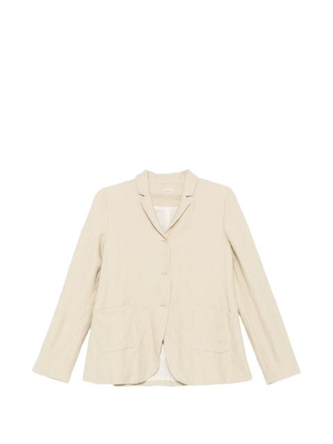 apuntob notched-lapel button-up blazer