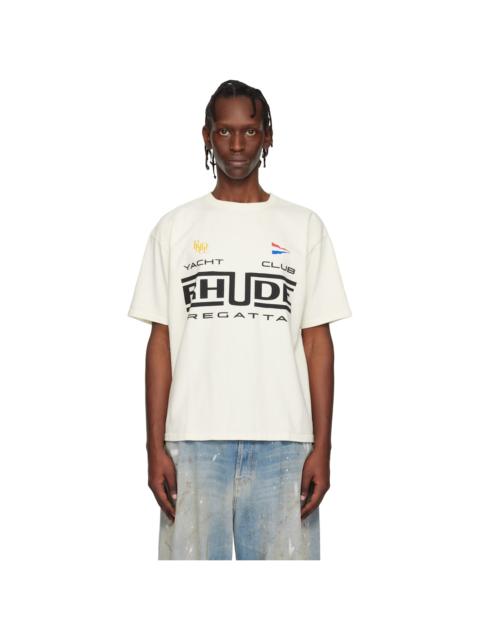 Rhude Off-White 'Rhude Regatta Club' T-shirt