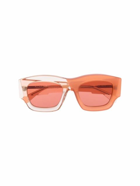 Kuboraum C8 two-tone square-frame sunglasses