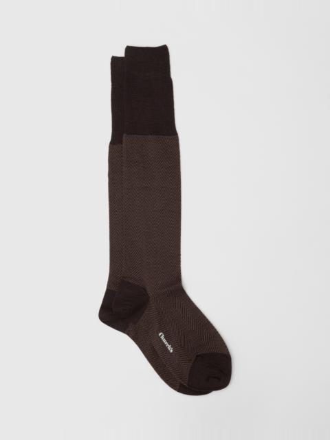 Church's Herringbone Wool Long Socks