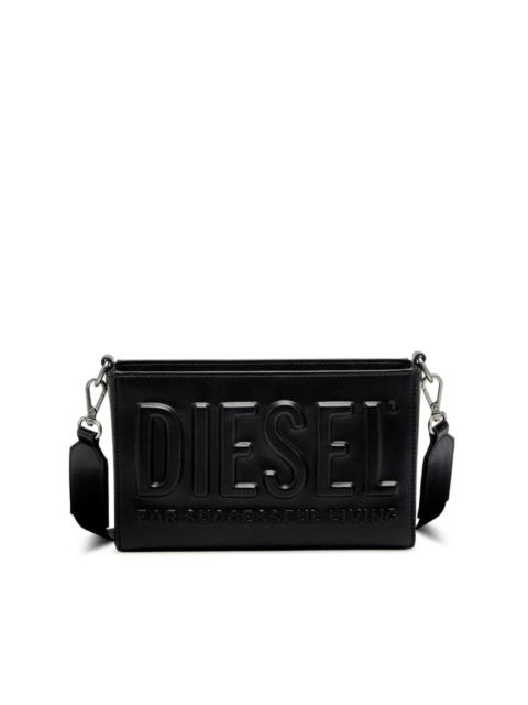 DSL 3D logo-embossed shoulder bag