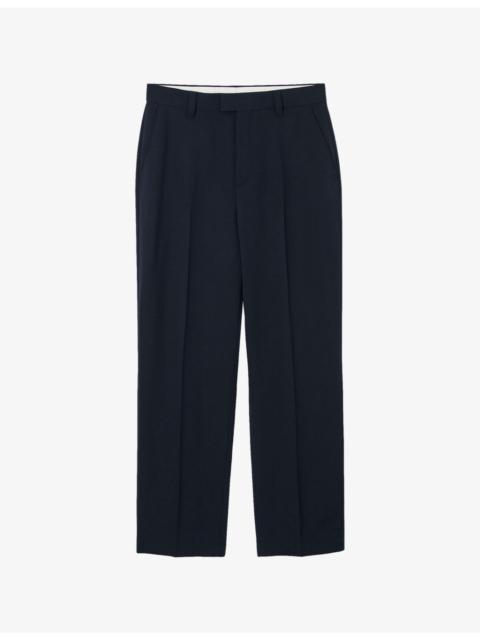 Sandro Regular-Fit Wide-Leg Wool Trousers