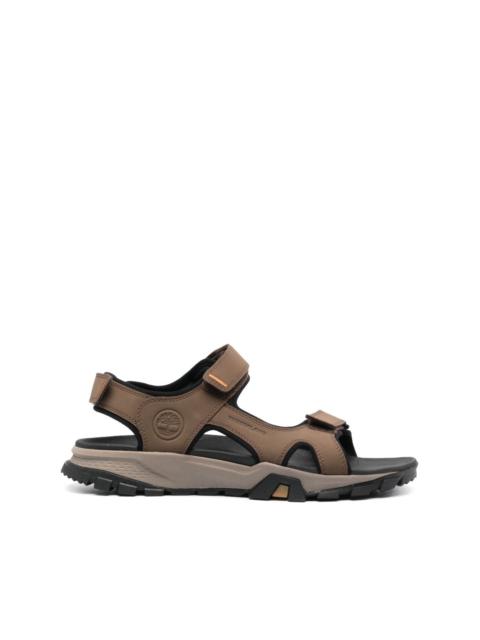 touch-strap leather sandals