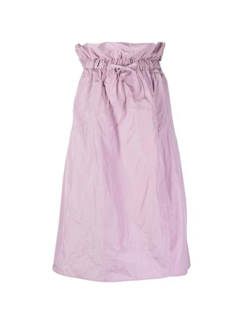 REDValentino paperbag-waist midi skirt