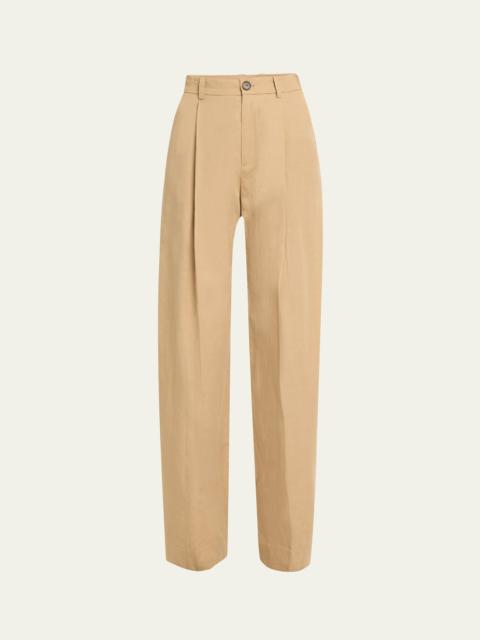 High-Waist Tailored Wide-Leg Pants