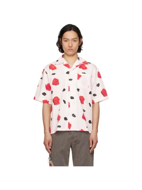 Marni White Iris Heavy Poplin Shirt