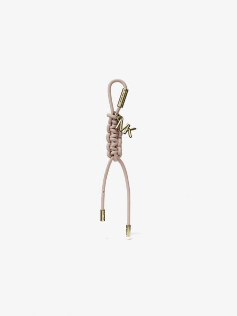 MICHAEL KORS Gold-Tone and Braided Cord Bag Charm