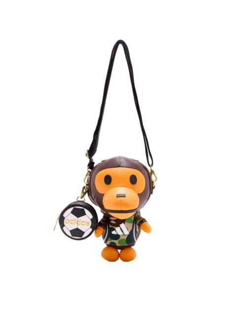 adidas Bape Milo leather shoulder bag