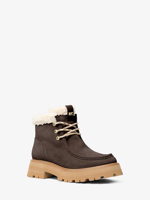MICHAEL KORS Cade Fleece-Lined Suede Ankle Boot