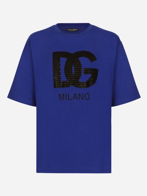 Dolce & Gabbana Cotton T-shirt with DG Milano print