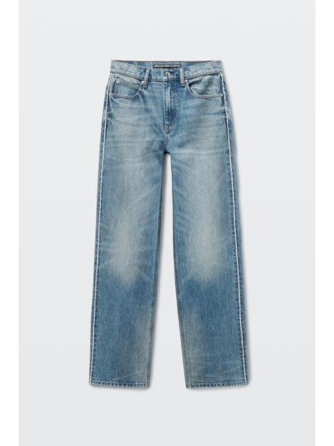 Alexander Wang embellished chain straight jean