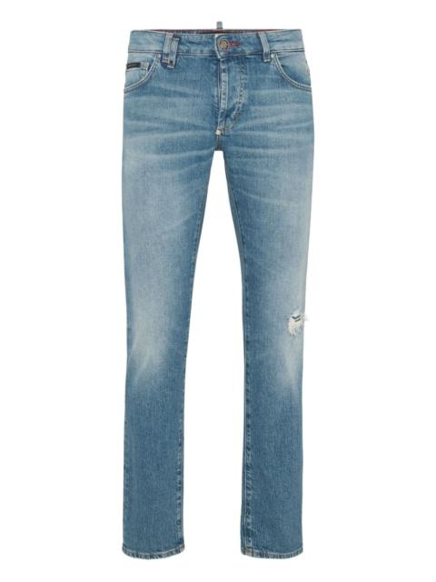 PHILIPP PLEIN logo-patch jeans