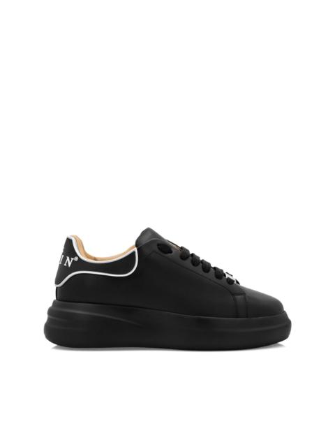 PHILIPP PLEIN lace-up leather sneakers