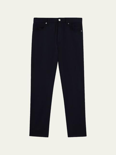 ZEGNA Men's Wool Straight Fit Five-Pocket Pants