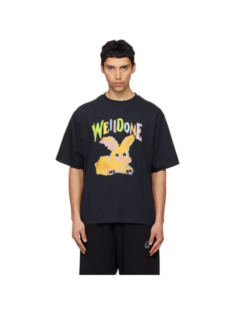 We11done Navy Bunny T-shirt