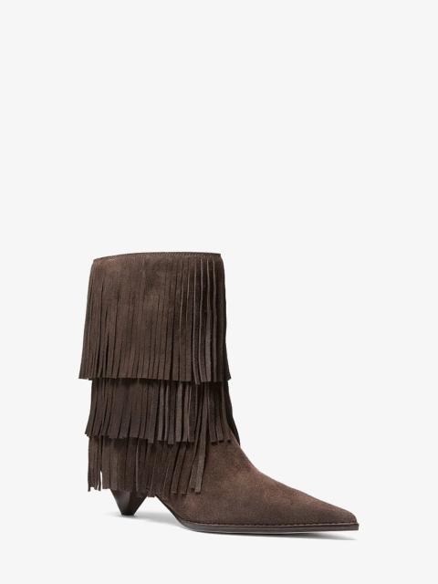MICHAEL KORS Jayla Fringed Suede Boot