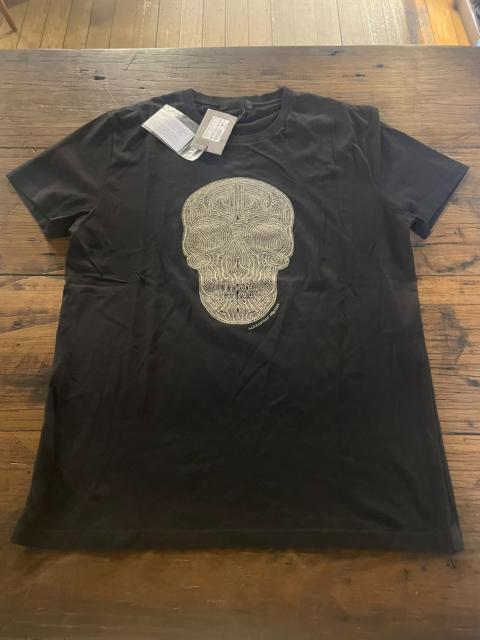 Alexander McQueen Alexander McQueen SS16 Embroidered Skull Short Sleeve Cotton T-Shirt
