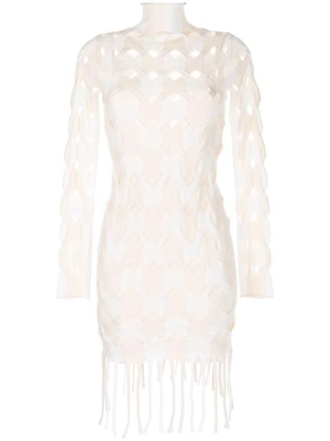 Dion Lee two-tone cable mini dress