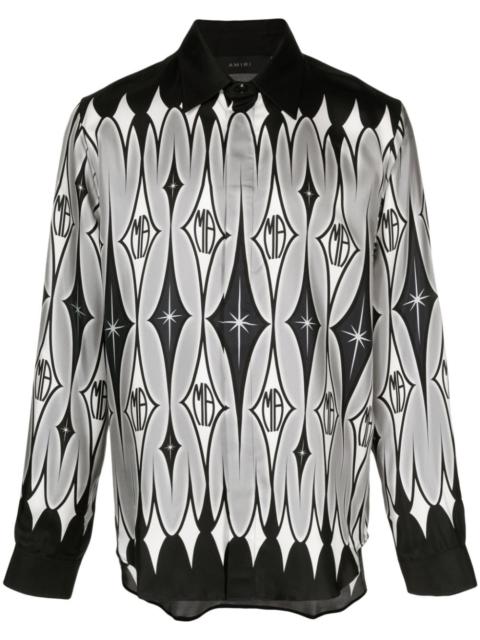 AMIRI graphic-print silk shirt