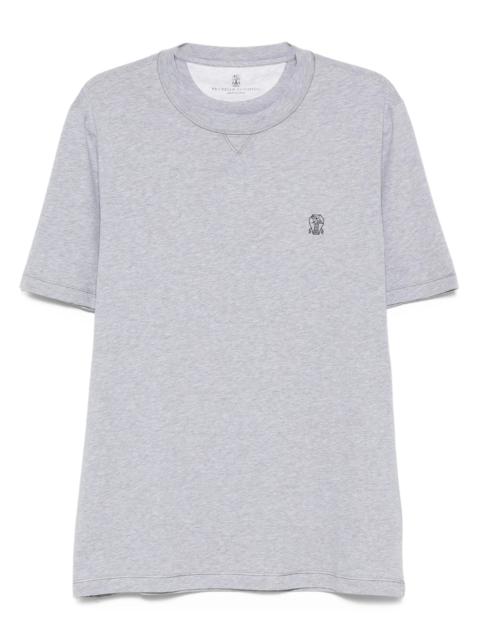 Brunello Cucinelli Brunello Cucinelli Embroidered Cotton T-shirt