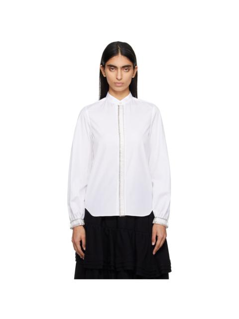 Noir Kei Ninomiya White Safety Pin Shirt
