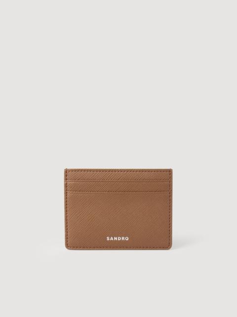 Sandro RECONSTITUTED LEATHER CARDHOLDER