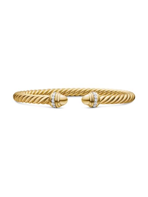 DAVID YURMAN Women's Classic Cablespira Bracelet in 18K Yellow Gold - Gold Dome