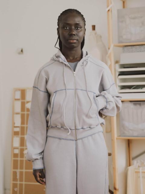 BASERANGE Way Zipped Hoodie - Organic Cotton Rib