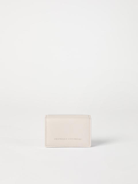 Brunello Cucinelli Grained leather trifold wallet