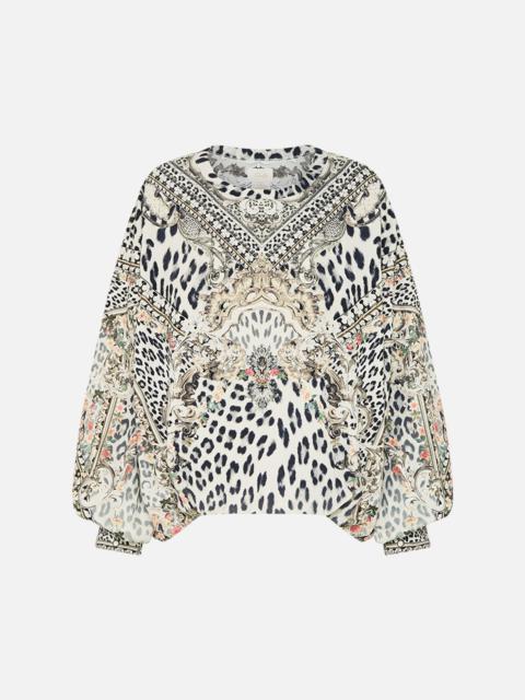 CAMILLA TUCK DETAIL SWEATER - MULTI
