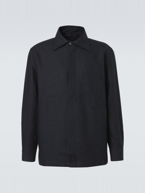 SAMAN AMEL Linen overshirt