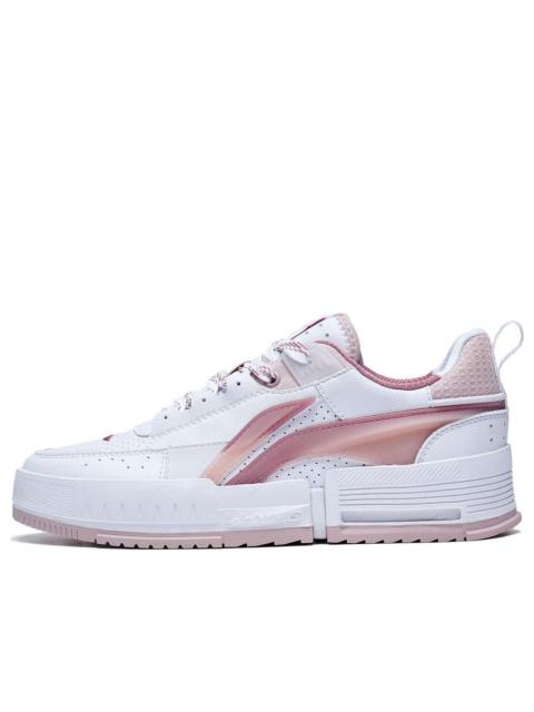 (WMNS) Li-Ning Casual Skate Shoes 'White Pink' AGCT136-3