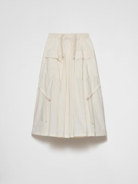 Prada Technical pongé skirt