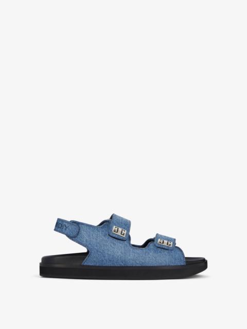 Givenchy 4G SANDALS IN DENIM