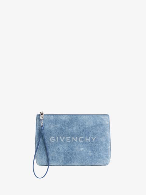 Givenchy GIVENCHY TRAVEL POUCH IN DENIM