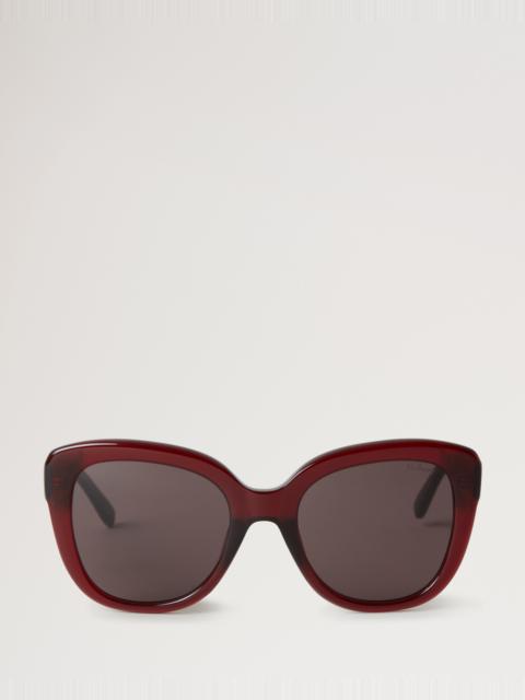 Poppy Sunglasses
Black Cherry Bio Acetate & Bio Nylon