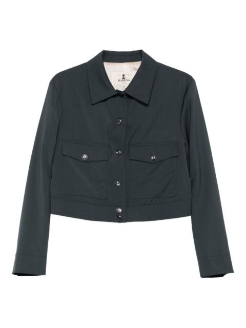 BARENA button-fastening flap-pocket jacket