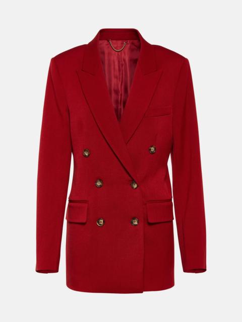 Victoria Beckham Double-breasted wool-blend blazer