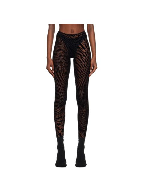 MUGLER Black Star Leggings